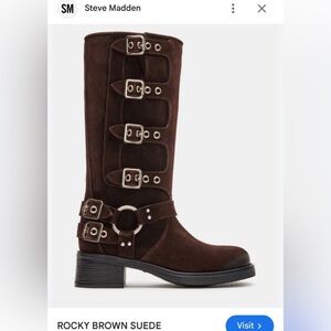 NEW Steve Madden Rocky Brown Boots